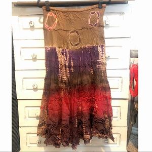 SOLD Handmade Tie-Dye Maxi Skirt